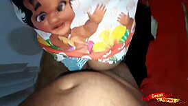 little brazilian stepdaughter loves anal