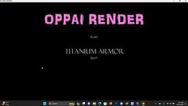 huge tits squirting cum in creampie bdsm scene from oppai render game!