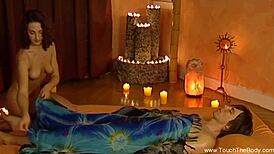 Erotic Asian Couple Enjoys Relaxing Intimate Oiled Massage Session