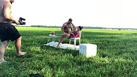 backstage fucking with blonde teen