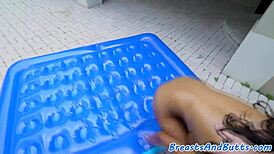 a bigtit ebony teen 18+ gets pussyfucked outdoors by amateurs