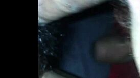 Mature Woman Enjoys Intimate Moments In A Car