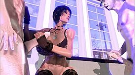 Ukrainian wife with big boobs and her cuckold husband having fun