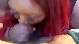 Big Tit Redhead Sucks Big Black Dicks Homemade