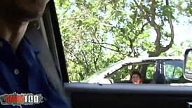 Skinny teen 18+ with short hair hard fucked by a huge cock