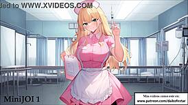 Minijois Hentai for Quick Cum with Nurse Girlfriend and Hypnosis