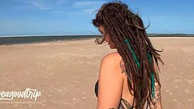 hey, let’s screw right here on this empty beach, dread hot