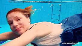 Man, Avenna's so hot naked underwater, she's a sexy teen 18+ babe!