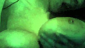 She's playing with her big boobs on webcam!