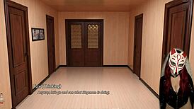 Gamer Girl Plays Porn Game in The Golden Boy Ep 3