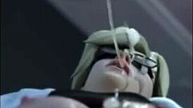 yeero overwatch hmv features intense anal and creampie action