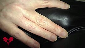 She Rubs Huge Cock Through Panties, Opens Urethra Wide