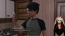 Gamer Girl Plays Porn Game in The Golden Boy Ep 3