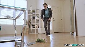 Passionate Cosplay Threesome With Tiny Asians