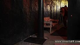 teen big tits masturbates bound in car!