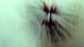 Chipped fingernail polish closeups and glass dildo orgasm