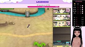 Vtuber Lewdneko engages in Evenicle gameplay session