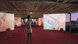 Yo, check out this sexy brunette in Fallout 4 porn style!