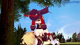 i watch amber and fischl get creampied in genshin hentai