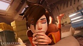 Overwatch Sfm Deepthroat Compilation With Big Tits Cum