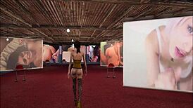 Yo, check out this sexy brunette in Fallout 4 porn style!