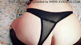 young stepmom enjoys a private moment with her stepson in the bedroom