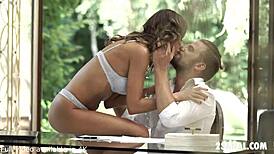 I'm thrilled as Tina Kay takes white dick deep in her ass for pure joy.