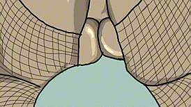 Drawing black big booty in doggy position