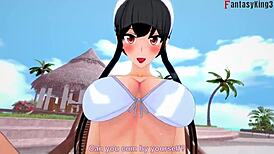 i'm yor forger, havin bikini pool sex in spy x family fantasy