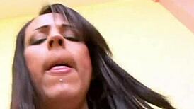 Latina Trans Babe Takes Deep Anal in Tight Ass