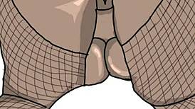 Drawing black big booty in doggy position