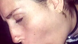 blonde slut goes deep in blowjob, swallows cum in anime hentai