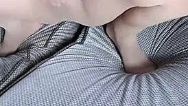 Siganjue Teases In Transparent Stockings With Wet Pussy