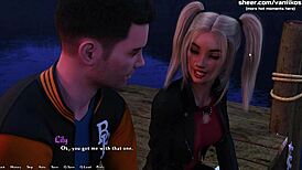 I’m obsessed with this huge-titted milf stepmom getting her hairy pussy creampied by a young stud.