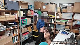 Police slut commits felony theft in uniform