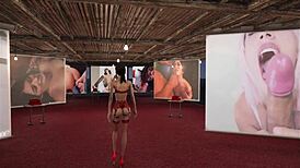 Yo, check out this sexy brunette in Fallout 4 porn style!