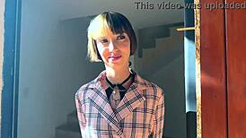 First Time Anal Sex with Deepthroat Blowjob and Bent Over Doggystyle for French Anime Girl