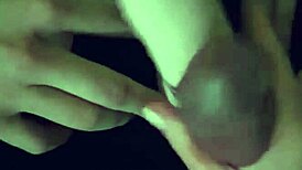 Frottage handjob with strap on between naughty couple and friend