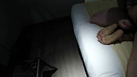 Mandy mynxx offers a tantalizing footjob in this latina fetish session