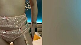 passionate milf fondles wet pussy on camera