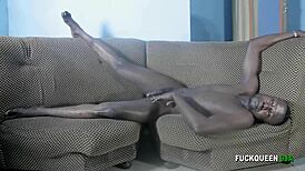 office empty, stepbro's gf fucks me 😈