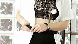 redhead masseuse rides big cock in hidden cam