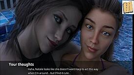 wvm 51 rachael looks hot in her swimsuit, big tits and ass on display in this anime cartoon