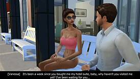 i can't stop thinkin bout vanessa, the girl next door, got me hooked in sims 4 chapter 10