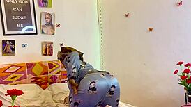 1st class student bends over for intense quicky in her room