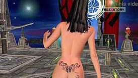 Animated 3d cartoon sex video of indian teen 18+ giving sexy poses in many positions