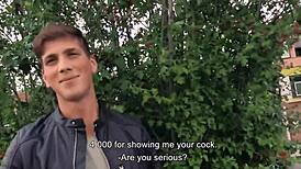 Sexy twink bends over and moans hard! 😈