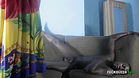 office empty, stepbro's gf fucks me 😈