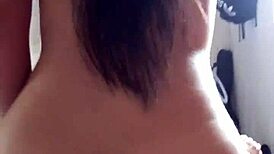 I Love Sitting on My Stepbrother's Huge Cock While Watching TV