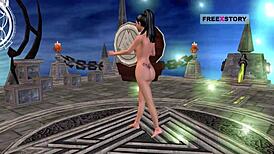 Animated 3d cartoon sex video of indian teen 18+ giving sexy poses in many positions